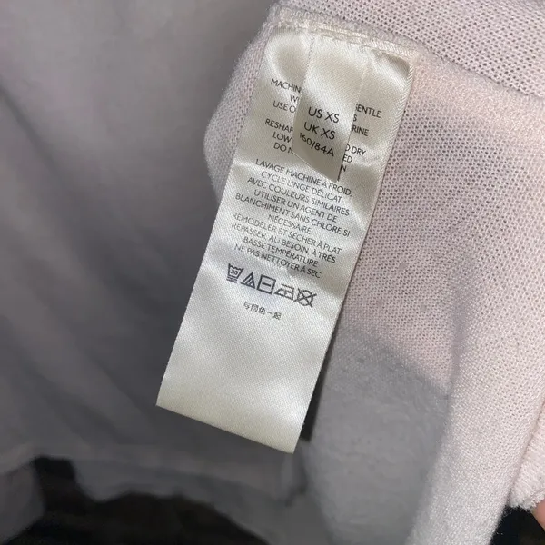 We The Free People Baby Pink Cozy Time Funnel Neck Top Women's Size XS - Image 6