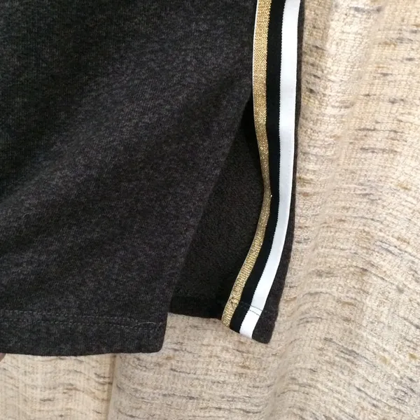 Sundry Metallic Side Stripe Split Hem Sweatpants - Image 3