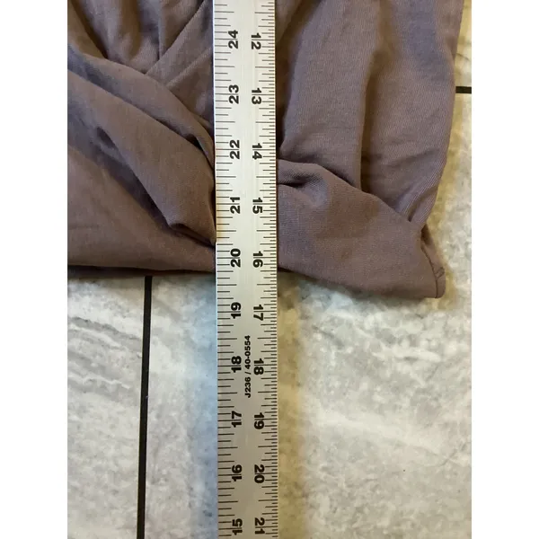 Spanx Better Base Twist and Fold Top Smoke Long Sleeve Modal Crop M 50839R - Image 8