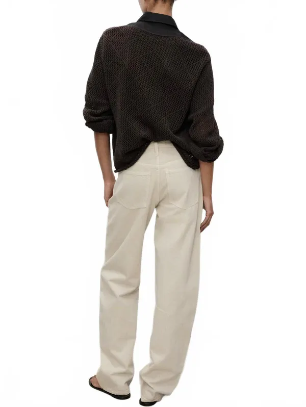 Mango High-Rise Balloon Jeans NWT Sand Size 0 EUR 32 - Image 2