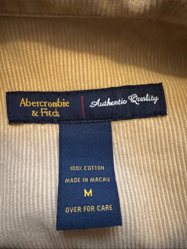 Abercrombie & Fitch Medium Tan Corduroy Jean Jacket - Image 3