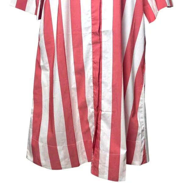 NWOT Lake x Atlantic Pacific Marnie Caftan Granita Stripe Night Shirt‎ Dress M - Image 5