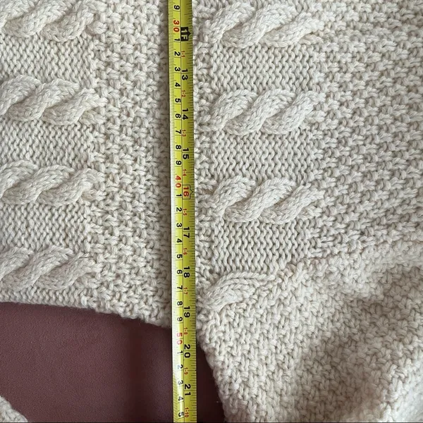 Vintage cream pullover sweater Tan - Image 6