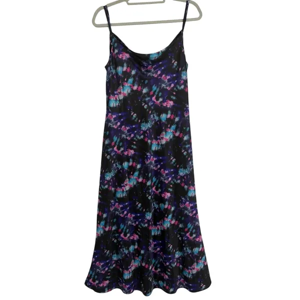 Olivia Rubin Y2K Midi Slip Dress Sz 10 Party Holiday Glam Cowl Neck NYE Festival - Image 7