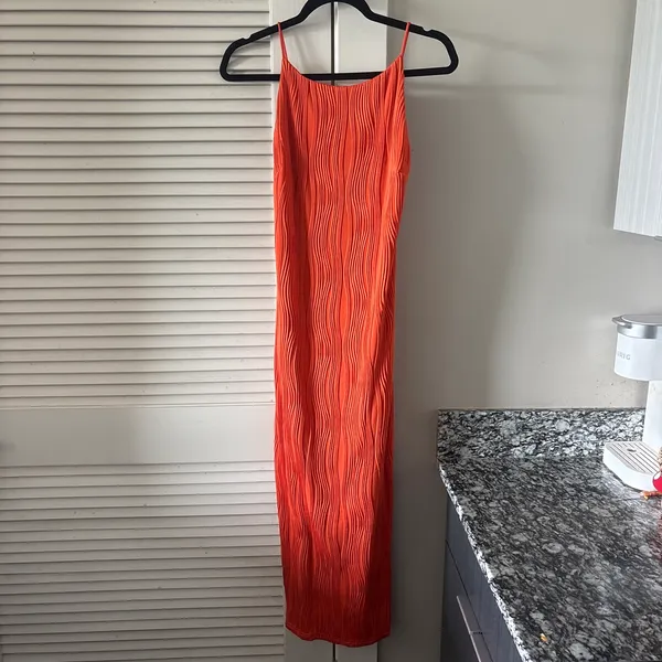 Orange gameday maxi dress - Image 3