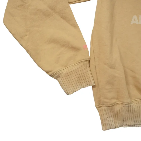American Eagle Happiest Here Smiley Face Sweatshirt Tan Cozy Loungewear Casual‎ - Image 3