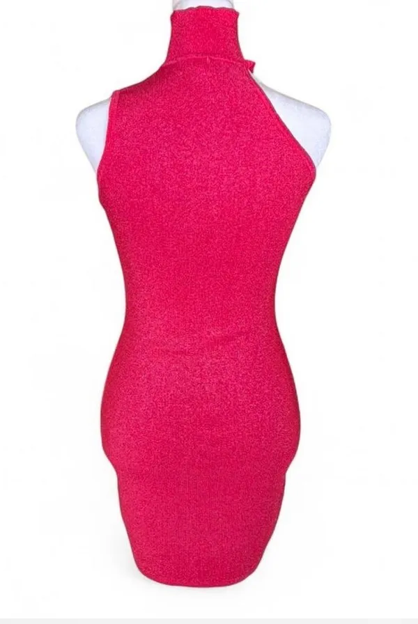 Revolve Luz Metallic superdown Pink One-Shoulder Glitter Mini Dress - Image 5