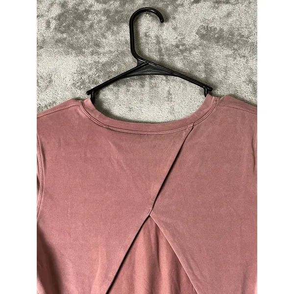 Lululemon Open Tie Back Short Sleeve Top Spiced Chai Yoga Pilates Athleisure 2 - Image 4