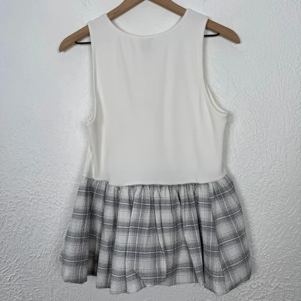 Maeve Anthropologie Bubble Peplum Tank Top Size Large NWT - Image 3