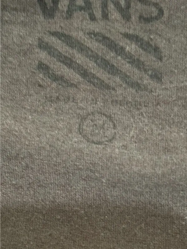 Vans Deep Green Black V-Neck Tee with Subtle Logo - Image 3
