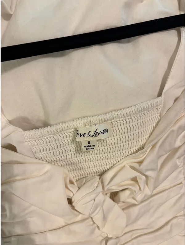 For Love & Lemons White Crop Top - Image 5