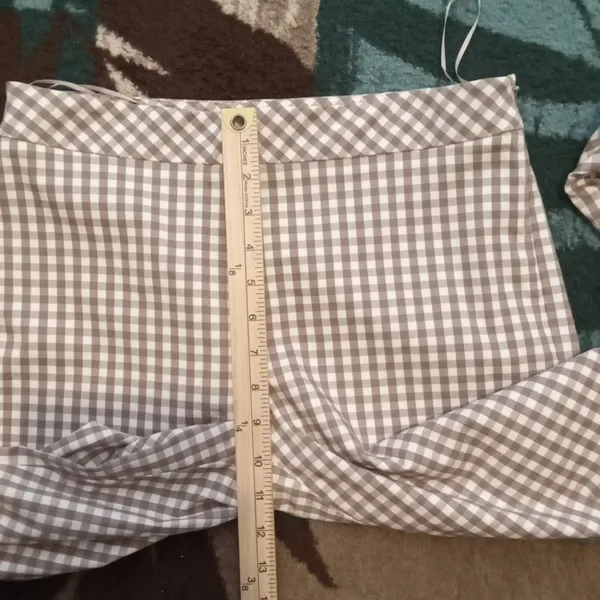 J. McLaughlin Cabana Gingham Side Zipper Closure Stretchy Womens Pants Sz 6 - Image 9