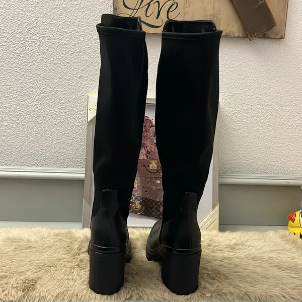 Urban outfitters long black boots size 9 - Image 2