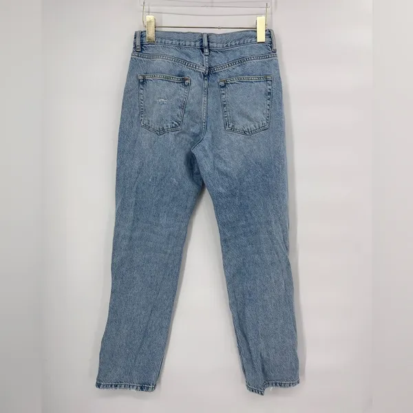 Free People‎ distressed straight leg jeans size 26 - Image 2