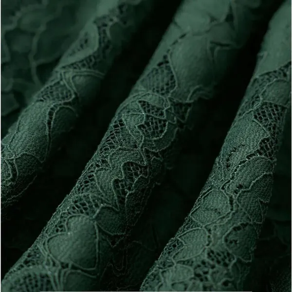 RIHOAS The Green Sweetheart Neck Lace Maxi Dress XS 05 - Image 8