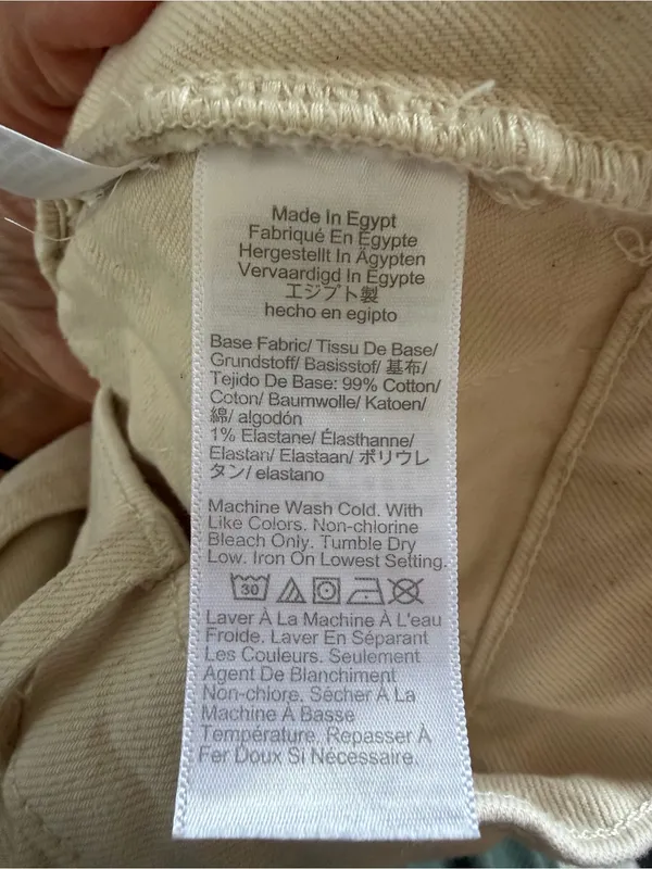 J. Crew High-Rise slim-Wide-Leg semi- stretch Jeans in Cream - Image 6