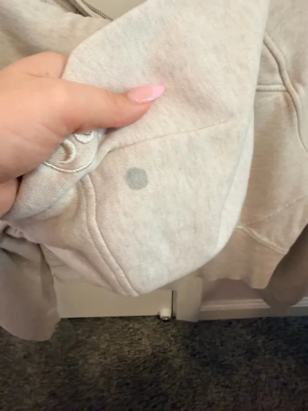 Lululemon Quarter-Zip Scuba Hoodie Grey xs/s - Image 4
