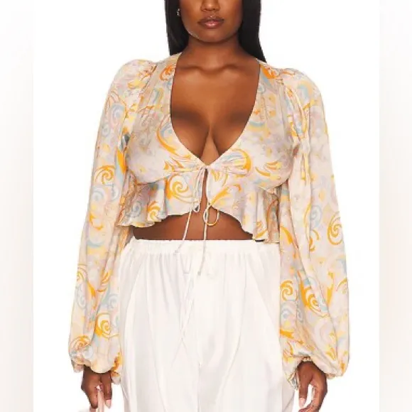 For Love‎ And Lemons Set NWT Marcia Crop Top M and Aiko Mini Skirt Size S - Image 11