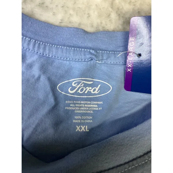 Ford Outer Banks Bronco Graphic T-Shirt Blue XXL New 16478‎ Short Sleeve Cotton. - Image 2