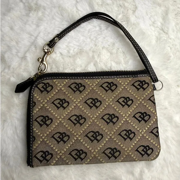 Vintage Dooney & Bourke Signature Wristlet - Image 2