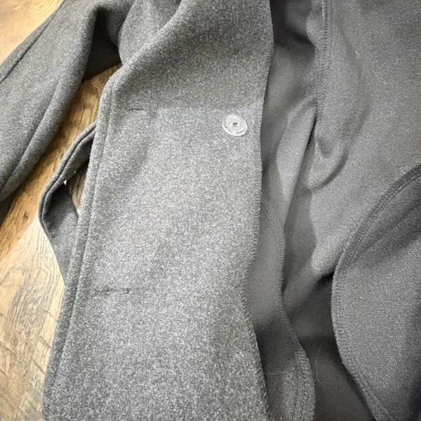Lapel neck Double Breasted belted PeaCoat overcoat Women small academia lagen - Image 11