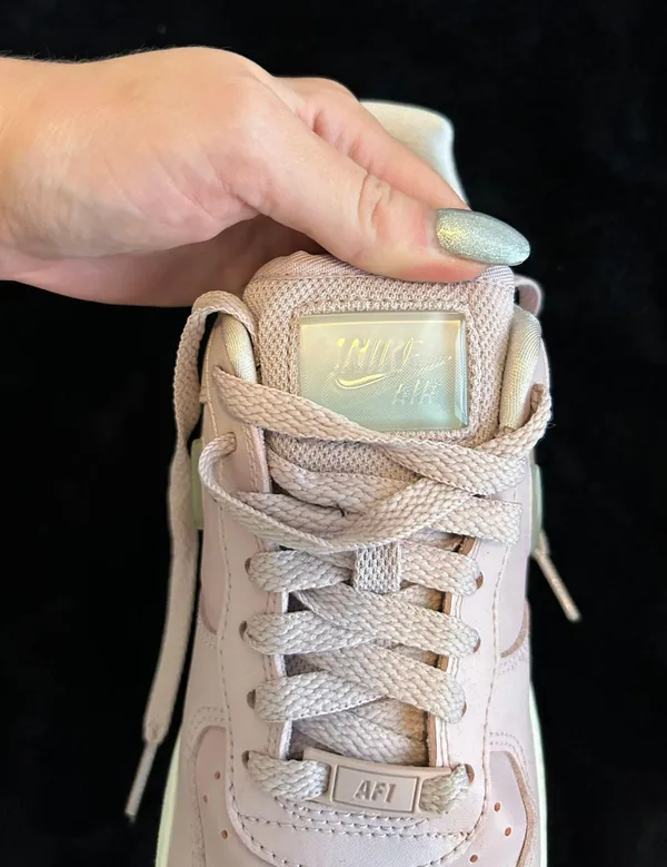 Nike Low Pink Iridescent Air Force 1 - Image 4