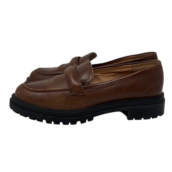 Madewell The Bradley Women's Chunky Brown Lugsole Loafer Size 8.5 - Image 2