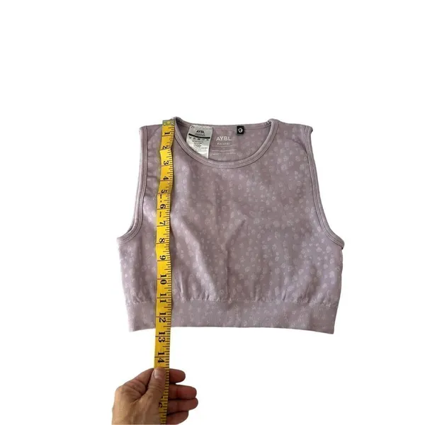 AYBL violet purple workout crop top tank size small - Image 5