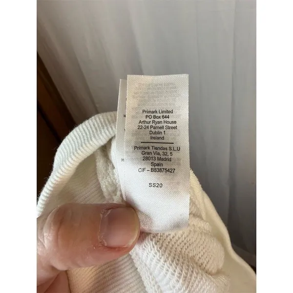 Primark Sweatshorts Womens Size S Ivory Drawstring Waist Pockets - Image 12
