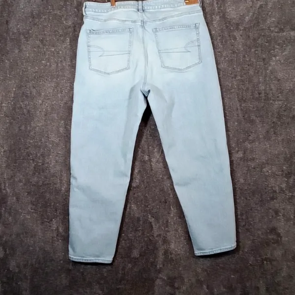 American Eagle outfitters women's high rise jeans summer 2024 size 18 short - Image 3