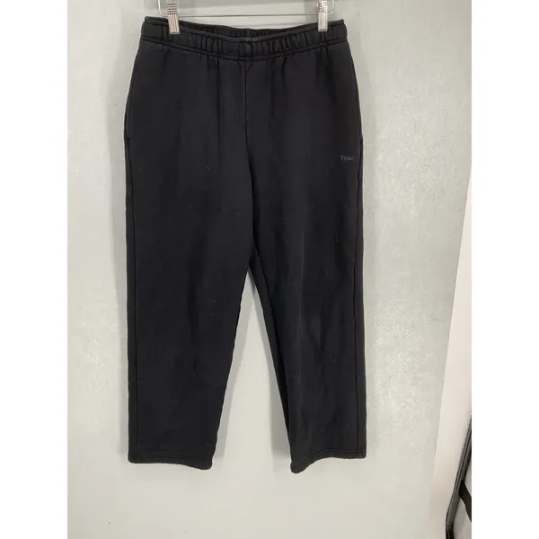 TNA Women Sweatpants Cozy Fleece Mega Fit Black Small - Image 2