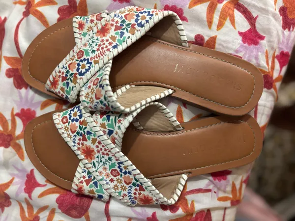 Jack Rogers Floral Cross-Strap Slide Sandals✨ - Image 2
