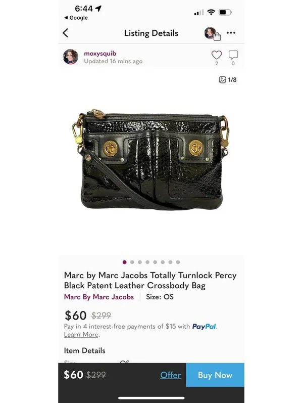 Marc by Marc Jacobs Black Leather Crossbody Bag - Image 8