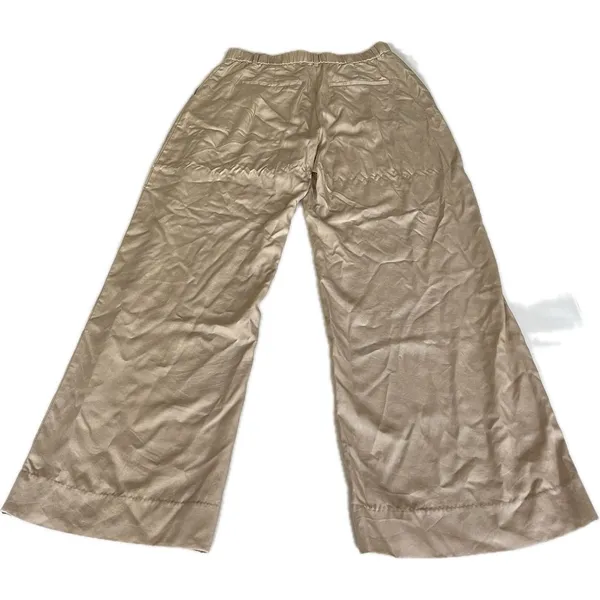 Abercrombie & Fitch Wide Leg Trouser Pants Women’s Large Long High Rise Beige - Image 2