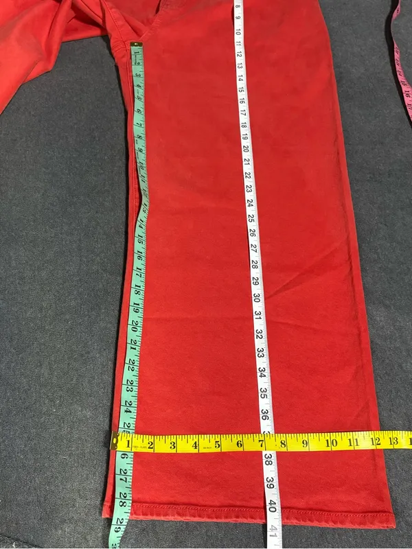 Universal Threads 🆕 Womens High-Rise Wide Leg Jeans Red Ankle Denim Pants Size 16 - Image 4