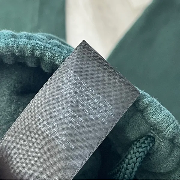 Aritzia Sweatfleece Sweatpants cargo baggy womens Green xsmall loungewear casual - Image 10