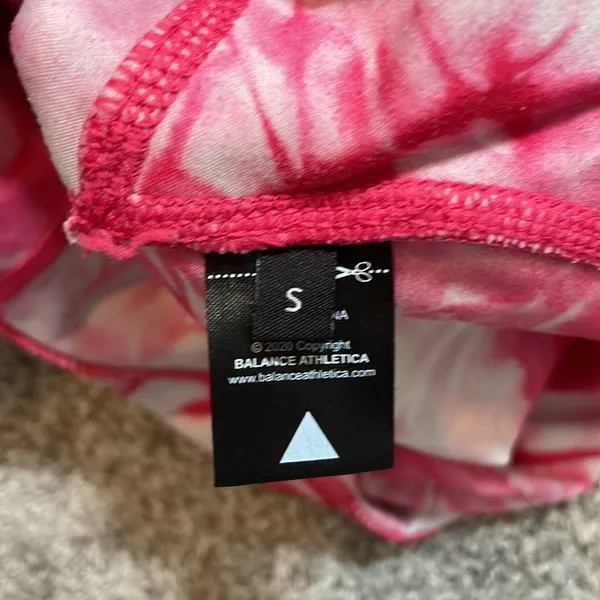 Balance athletica hot pink tie dye oasis biker short - Image 14