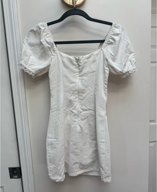 Princess Polly White Mini Dress - Image 3