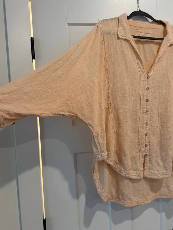Linen Free People Button Up - Image 5