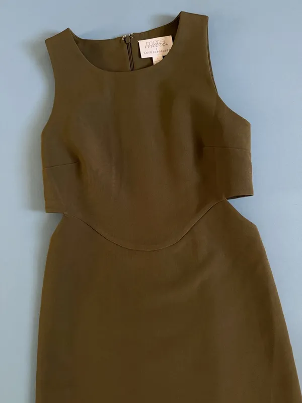 Anthropologie Mare‎ Mare Cut-Out Green Shift Dress - Image 5
