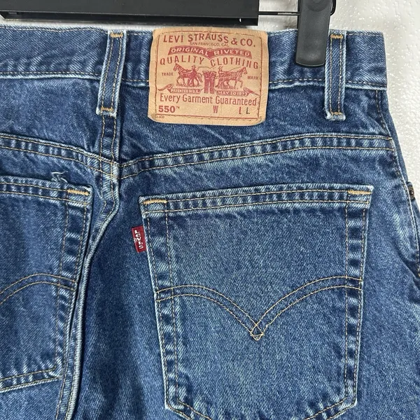 Vintage Levis 550 Jeans Womens 12Long Relaxed‎ Fit Tapered Leg Medium Wash Y2K - Image 5
