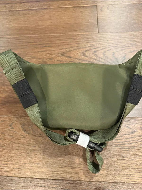 Bagging Rights Olive Crossbody Bag / Fanny Pack with Neon Accents New - C11-513 - Image 5