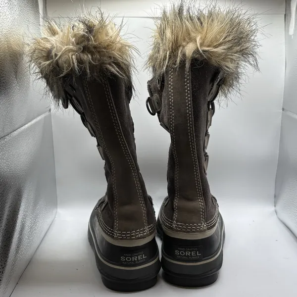 Sorel Joan of Arctic Winter Snow Boots Womens Size 6 Tall Waterproof Faux Fur - Image 3