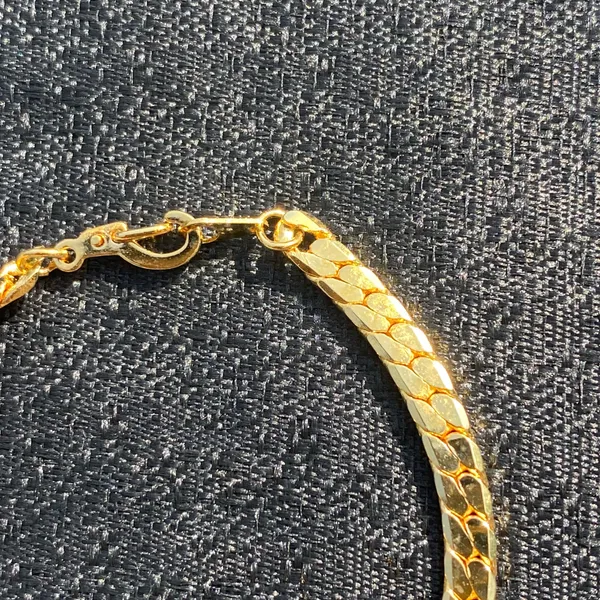 ⚜️ VTG Vintage 1990s NWOT Johnathan Paul 7” Gold Plated Franco Chain Bracelet ⚜️ - Image 7