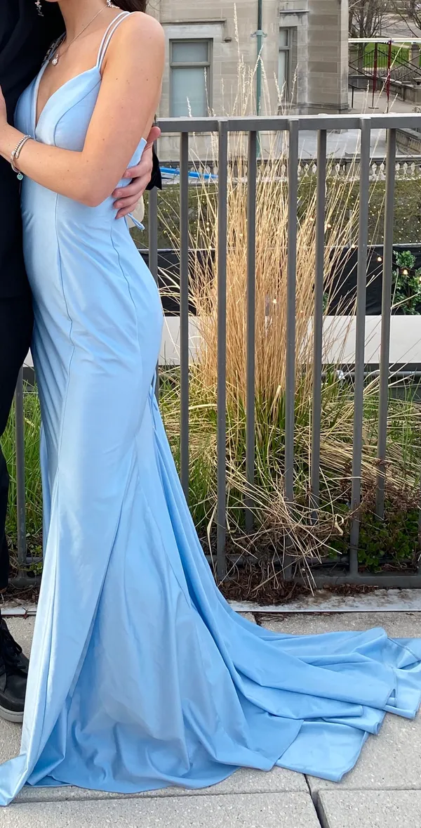 Blue Prom Dress Size 00 - Image 2