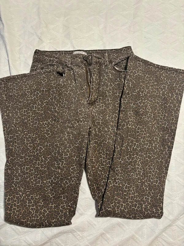 Love, Fire Leopard Print Jeans - Image 4