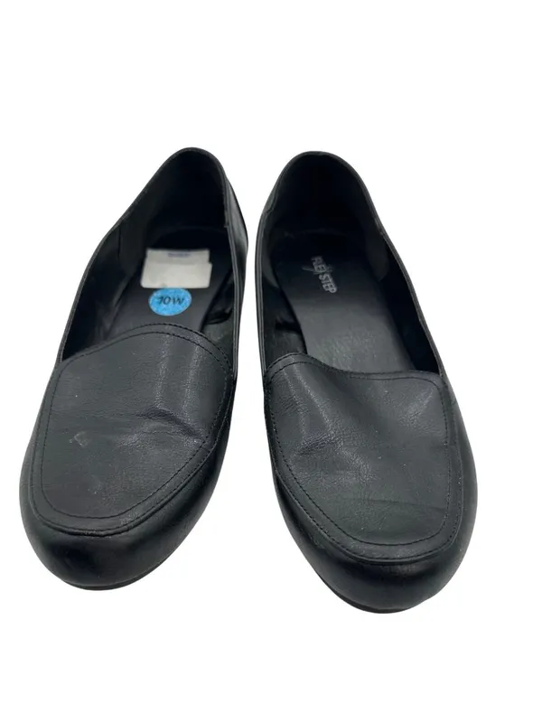 Clarks Size 10W Flex Step Clasic Stylist Black Comfort Shoes - Image 4