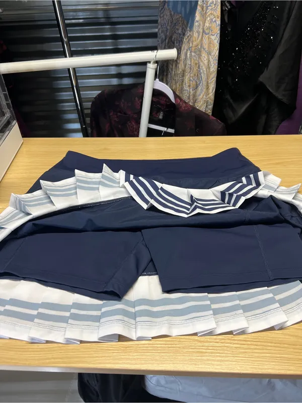 Addison Bay Birdie Golf Skort Navy White Pleated Size XL - Image 11