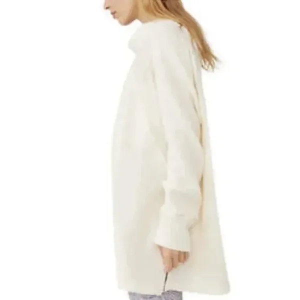 We The Free She’s A Keeper Sweater Ivory Ribbed Funnel Neck Women’s XS NWT - Image 16