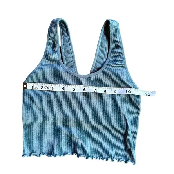 Spiritual Gangster Crop Tank Sage Green Size Small - Image 4